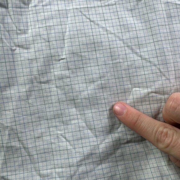 Brooks Brothers Long Sleeve Button Up Shirt Blue Check 15 34/35 Regent Non Iron - Picture 14 of 15